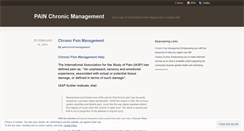 Desktop Screenshot of painchronicmanagement.wordpress.com