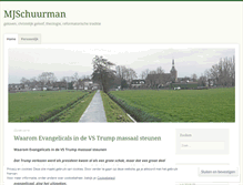 Tablet Screenshot of mjschuurman.wordpress.com