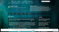 Desktop Screenshot of intercaste.wordpress.com