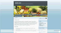 Desktop Screenshot of ishsfs2010.wordpress.com