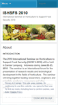 Mobile Screenshot of ishsfs2010.wordpress.com