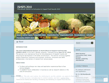 Tablet Screenshot of ishsfs2010.wordpress.com