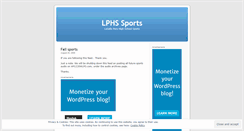 Desktop Screenshot of lasalleperusports.wordpress.com