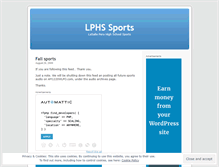 Tablet Screenshot of lasalleperusports.wordpress.com