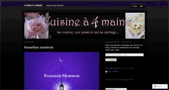 Desktop Screenshot of cuisinea4mains.wordpress.com