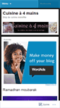 Mobile Screenshot of cuisinea4mains.wordpress.com