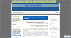 Desktop Screenshot of childhealthsafety.wordpress.com