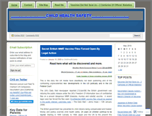 Tablet Screenshot of childhealthsafety.wordpress.com