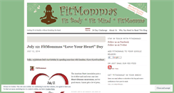 Desktop Screenshot of fitmommas.wordpress.com