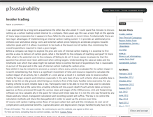 Tablet Screenshot of p3sustainability.wordpress.com