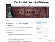 Tablet Screenshot of ezekielprojectsaginaw.wordpress.com