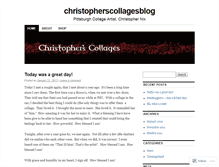 Tablet Screenshot of christopherscollagesblog.wordpress.com