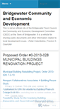 Mobile Screenshot of bridgewaterdevelopment.wordpress.com