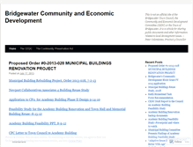 Tablet Screenshot of bridgewaterdevelopment.wordpress.com