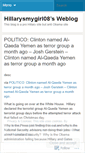 Mobile Screenshot of hillarysmygirl08.wordpress.com