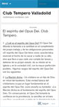 Mobile Screenshot of clubtempero.wordpress.com