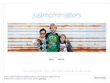 Tablet Screenshot of justmommatters.wordpress.com