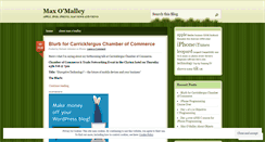 Desktop Screenshot of maxomalley.wordpress.com