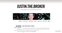 Desktop Screenshot of justinthebroker.wordpress.com