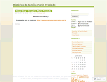 Tablet Screenshot of familiamarinpreciado.wordpress.com