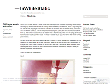 Tablet Screenshot of inwhitestatic.wordpress.com