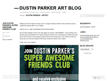 Tablet Screenshot of dustinparkerarts.wordpress.com