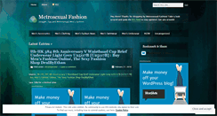 Desktop Screenshot of metrosexualfashion.wordpress.com