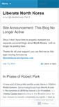 Mobile Screenshot of liberatenorthkorea.wordpress.com