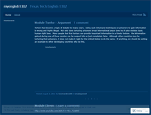 Tablet Screenshot of myenglish1301.wordpress.com