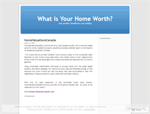 Tablet Screenshot of homevaluationscanada.wordpress.com