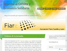 Tablet Screenshot of derechoalcreditoyeconomiasolidaria.wordpress.com