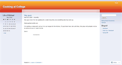 Desktop Screenshot of cookingatcollege.wordpress.com