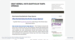 Desktop Screenshot of obatherbalkistabartholintanpaoperasi.wordpress.com