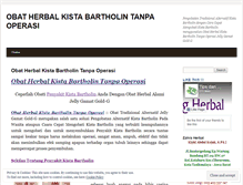 Tablet Screenshot of obatherbalkistabartholintanpaoperasi.wordpress.com