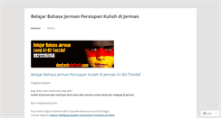 Desktop Screenshot of belajarbahasajermanalamsutera.wordpress.com