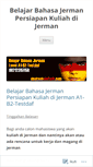 Mobile Screenshot of belajarbahasajermanalamsutera.wordpress.com