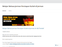 Tablet Screenshot of belajarbahasajermanalamsutera.wordpress.com