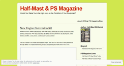 Desktop Screenshot of halfmastpsmag.wordpress.com