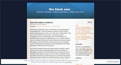 Desktop Screenshot of brebisnoire.wordpress.com