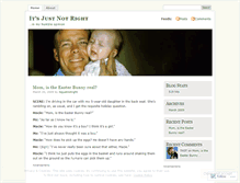 Tablet Screenshot of itsjustnotright.wordpress.com