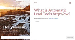 Desktop Screenshot of hollywoossip.wordpress.com