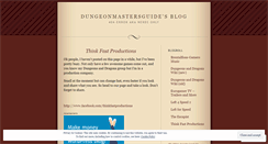 Desktop Screenshot of dungeonmastersguide.wordpress.com