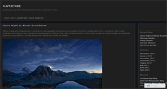 Desktop Screenshot of 4aperture.wordpress.com