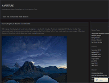 Tablet Screenshot of 4aperture.wordpress.com
