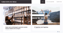 Desktop Screenshot of caderninhodeideias.wordpress.com