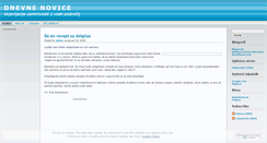 Desktop Screenshot of dnevnenovice.wordpress.com