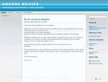 Tablet Screenshot of dnevnenovice.wordpress.com