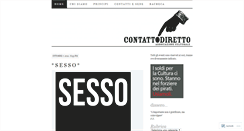 Desktop Screenshot of contattodiretto.wordpress.com