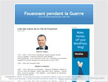 Tablet Screenshot of histoiredefouesnant.wordpress.com