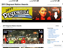 Tablet Screenshot of dnawards2011.wordpress.com